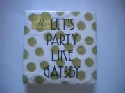40 CYPRESS HOME Cocktail paper napkins LET'S PARTY LIKE GATSBY 3 ply