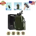 YOUCAN PLATO 74 oz BPA-Free Gym Water Bottle with Straw & Sleeve - Army Green