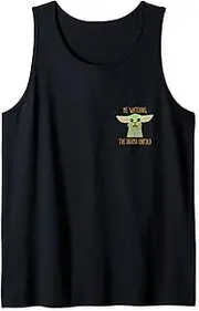 [STAR WARS] The Mandalorian Grogu Me Watching The Drama Meme Tank Top