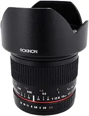 Rokinon 10mm F2.8 ED AS NCS CS Ultra Wide Angle Lens Canon EF-S Type for Canon Digital SLR Cameras (10M-C)