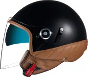 Nexx SX.60 VF Artizan, open face helmet , color: Matt-Black/Light Brown , size: XS