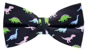 Men's Bow Ties Pre-Tied Adjustable Fun Pattern Bow Ties Light Blue Pink Green