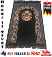 Prayer Set - Includes Tasbih, Islamic Topi Cap & Traditional Turkish Prayer Mat