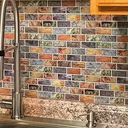 Art3d Colored Peel and Stick Tiles, Vinyl Stick On Subway Tiles for Kitchen Backsplash, Bathroom, 30x30 CM, 10 Tiles
