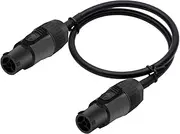 ROBAUN 1M-10M 1PC 3pins High-End Waterproof Powercon Connector, NAC3FX-W NAC3MX-W PA66 Material IP65 Grade, Input&Output Available(Input to Input,10m)