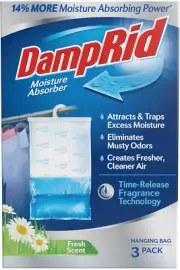 3pcs Fresh Scent Hanging Moisture Absorber - Eliminates Musty Odors for Fresher