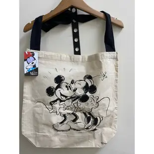 外貿品牌迪士尼Disney 米奇mickey 米妮帆布包肩背包鞋背包