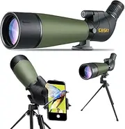 Gosky Spotting Scope 20-60x80 with Tripod, Phone Adapter and Carrying Bag, BAK4 High Definition Waterproof Spotter Scope for Hunting, Target Shooting, Bird Watching