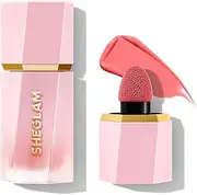 SHEGLAM Makeup - Color Bloom Liquid Blush Matte Finish - Long-wearing Waterproof Gel-Cream Blush with Sponge Tip Applicator (Hot Topic)
