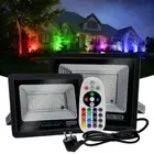 50W 100W RGB LED Flood light Spotlight Color Changing Outdoor Floodlight AU Plug