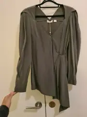 Sass and Bide Ambience Top Khaki Size 8