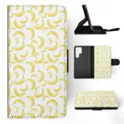 FLIP CASE FOR SAMSUNG GALAXY|YELLOW BANANA FRUIT PATTERN #1
