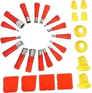 1 Set Glue Sealant Caulking Nozzles Glue Sticks Caulk Nozzle Caulking Tip Glue Applicator Nozzle Glue Tips for Glue Bottles Caulk Tools Calking Tool Caulk Tube Tips Stainless Steel