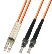 200 Meter Multimode Duplex Fiber Optic Cable (50/125) LC-ST Orange