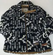 NWT Pendleton Alder Berber Fleece JUNIPER MESA NAVY/IVORY AZTEC Jacket Coat M