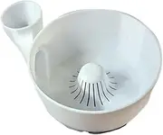 Fruit Cleaner Spinner, Portable Food Washing Bowl, 9.84x5.91x3.94 Inches Automatic Cleaning Machine, 3D Printed Strainer Basket, Quick Drain Rinse Tool for Kitchen, Camping, Travel