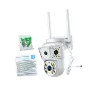 Pan Tilt Security Camera Home Simple to Set up 2 Way Intercom Easy to Install