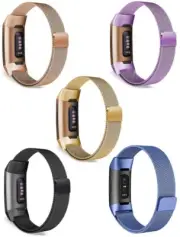 Milanese Loop Wrist Watch Band for Fitbit Charge 3 & 3SE Stainless Steel Strap
