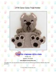 Cane Corso Treat Holder- Plastic Canvas Pattern or Kit