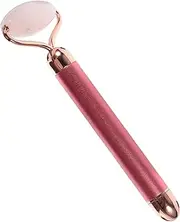 PACKOVE Pink Jade Roller Skin Care Massage Tool Lightweight Facial Beauty Stick for Relaxation and Skin Tightening for Home Use and