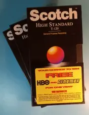 NEW VHS Tapes. Set Of 3. Scotch T-120. High Standard. Sealed