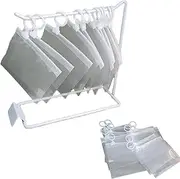 Mini Clothes Storage for Labubu, Mini Seat with Clothes Rack Hangers for Labubu Clothes, Mini Clothes Rack (Shelf &20*Storage Bag)