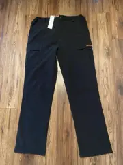 Nonwe Outdoor Hiking Camping Cargo Pants Sz XL 1202 Black Fleece Lined NWT