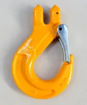 1X 7/8mm Clevis Sling Hook 2.0T G80 with Safety Latch Lifting Sling Slip Rigging
