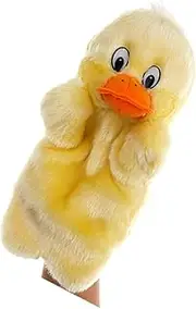HONITANO Duck Plush Hand Puppet for Storytelling Prop Role Play Accessory Safe and for Imaginative Play for Little Enhances Parent Interaction