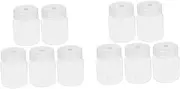 HOLIDYOYO 2sets Travel Liquid Sorting Bottles 240ml Wide Mouth Medicine Bottles Lab Sample Vials Reusable for Tissue Culture 5pcs*2