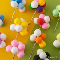 在飛比找蝦皮購物優惠-🔥客製/熱賣🔥烘焙蛋糕裝飾彩色氣球插件輕粘黏土告白氣球生日派