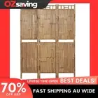 bamboo room divider 3 panel privacy screen 120x180 cm foldable natural 1748
