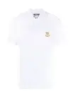 NEW Moschino Couture Embroidered Toy Bear Logo Polo XL White Org Pr 310$
