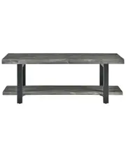 Alaterre Pomona Metal and Wood Bench