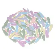 Ceramic Mosaic Tile, 500g Teardrop Leaf Tile Mosaic Block, Light Color Mix