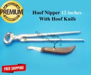 Horse Care & Grooming Hoof Nipper Cutter 12" with Knife Farrier Trimmer