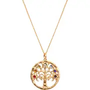 Karma and Luck Mindful Alignment - Chakra Tree Of Life Charm Necklace in Gold/multicolor at Nordstrom One Size