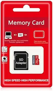 256GB TF Memory Card, Class 10 UHS-I Ultra High Speed TF Card with SD Adapter