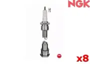 NGK Spark Plug FOR Nissan Pulsar 1984-85 1.5 ET Turbo(N12) Hatchback BPR6ES x8