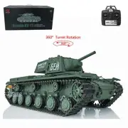 7.0 Henglong 1/16 Plastic Soviet KV-1 IR RTR BB RC Tank 3878 W/ 360°Turret Smog