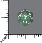Brand New D20 Spindown Magic Spindown Die - Ravnica Allegiance - Gruul MTG Dice