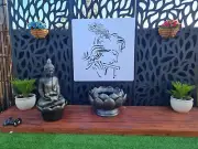 Krishna Indoor & Outdoor Decorative WPC Wall Panel/ Wall Screen (1200mm Square)