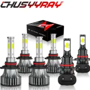 6x 9005 9006 9145 LED Headlight Fog Lights Bulbs For Lincoln Navigator 2003-2006