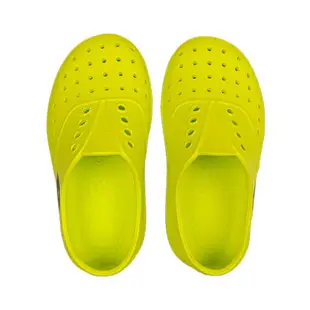 LOTTO樂得-義大利第一品牌 童款繽紛玩色 亮彩洞洞鞋 [LT1AKS3534] 螢光黃 MIT台灣製造【巷子屋】