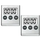 1X(2pcs Kitchen Timer Digital Timer Kitchen Timer Stopwatch Digital Timer4168