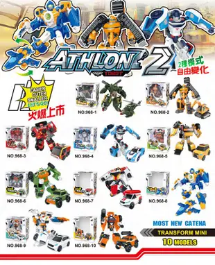 【全新現貨】全套十組 機器戰士二代 變形金剛 ALTHON2 TOBOT 兒童玩具 模型玩具 機器人 (7.5折)