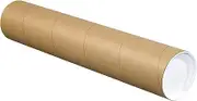 Kraft Mailing Tube with Cap,1Pc CardboardPoster Tube for MailingTubeMailer,Mailing Tube with Plastic Cap,Round Cardboard Postal Tube with Cap,Kraft Paper Tube Mailer CardboardMailingTubewithCap