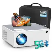 1080P HD Projector, WiFi Bluetooth Projectors, Max 230” Projection Screen