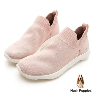 【Hush Puppies】女 Bounce Max 高效彈力休閒針織鞋 女鞋(粉紅)