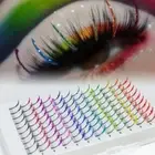 Lashes Individual Cluster Eyelashes Cosplay Eyelash Glitter Colored Eyelashes
